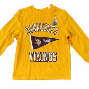 NEW Minnesota Vikings Long Sleeve T-Shirt. 6-12 months